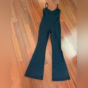 Joylab JB Joy Lab Sleeveless One Piece Activewear Yoga Black Wide Leg